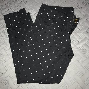 Polka Dotted Dress Pants